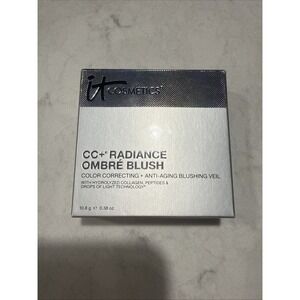 NIB IT Cosmetics CC+ Radiance Ombre Blush Color Correct Anti Aging Coral Flush